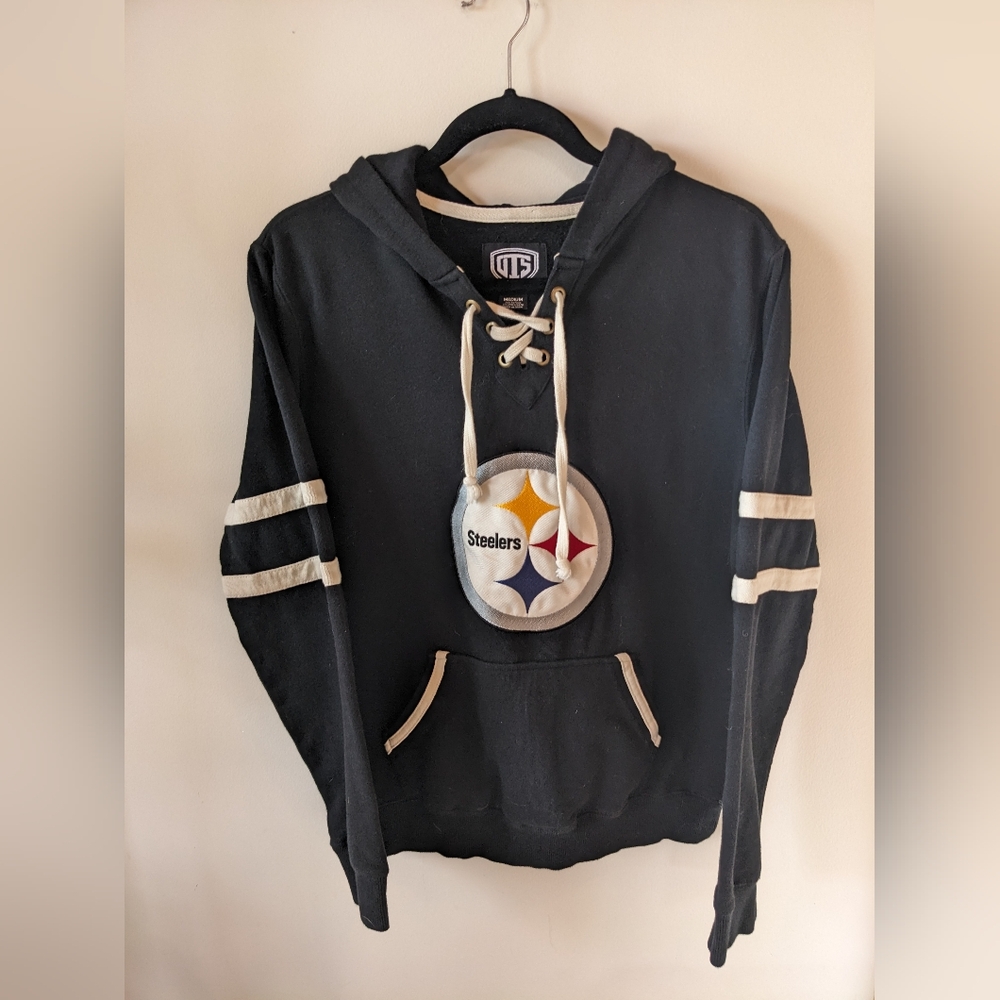 Pittsburg Steelers Hoodie Black Size M